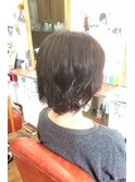 伸ばしかけパーマスタイル