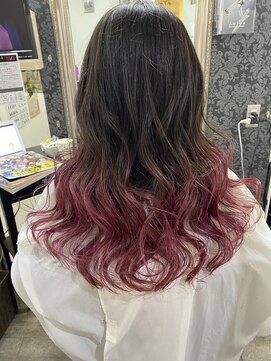 ヘアーグランデシーク(Hair Grande Seeek) ピンクグラデーション☆