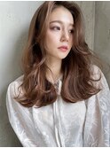 ☆VOA☆センターパートの韓国風ミディアム オルチャンヘア