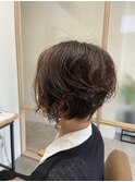 ステップボーンカット×パーマ