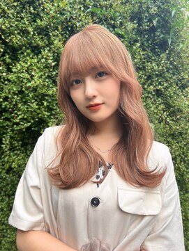 パルフェ ヘアー バイ オーク 九大学研都市(parfait hair byOAK) ヨシンモリ重めバングフェザーバング/OAK