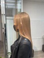 ナンバー ブラオ 名古屋栄(N° blao)&nbsp;ハイトーン　ケアブリーチ　ミルクティーベージュ