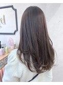 韓国風ロングレイヤーブリーチなし透明感ブラウン【中居】