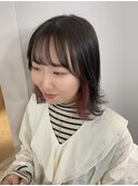 イヤリングカラー × 切りっぱなし