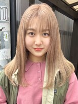 ソル オモテサンドウ 表参道 青山(SOL . OMOTESANDO)&nbsp;ミルクティーベージュローライトインナーカラーハイライト