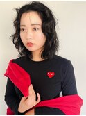 [puf 伏見/丸の内/栄/名古屋]黒髪パーマミディアム★鳥山