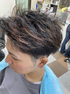 ふかくさ アップバングメッシュ