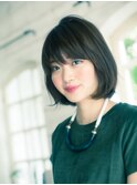 内巻きノーバングボブ☆20代30代40代50代