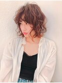 ■SOLセンター南・19-17■ブラウンピンクカラーオシャレミディ