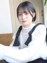 バース(BIRTH)&nbsp;天神【BIRTH】暗髪ミニボブ切りっぱなし　9