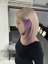 ミミー(mimiiy)&nbsp;ブロンド/インナーラベンダー