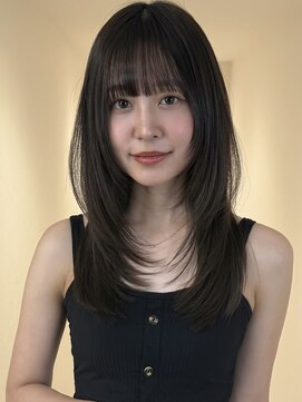 アイトーキョーエス 渋谷(AI TOKYO S) ナチュラルレイヤーカット ベージュカラー