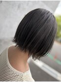 『切りっぱなしボブ＊カーキグレージュ』