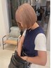ブリーチ+オーガニックカラー+透明感カラー+TOKIOトリートメント￥25000