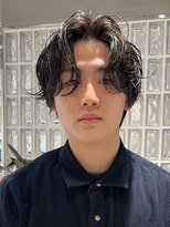 テクネ 天神大名(techne) 天神大名シャドウパーマスパイラルパーマセンターパートウルフ