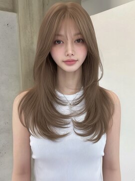 ユーフォリア 渋谷グランデ(Euphoria SHIBUYA GRANDE) ロング　シースルーバング　顔周りレイヤー　10代　20代　MEI