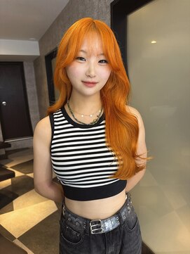 ジェム(GEM) 《YURI》オレンジ/ブリーチカラー/オレンジブラウン