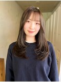  透明感カラー/髪質改善縮毛矯正/髪質改善/韓国風/レイヤー