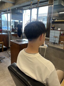 タメ(tame-) サーフカール/フェザーパーマ/ブルーブラック【都賀/メンズ】