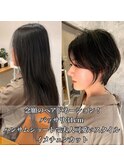 ●大人可愛い30代40代50代小顔マッシュショートボブウルフカット