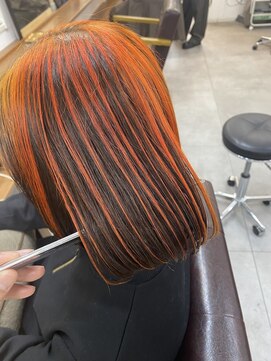 ランプ(Lamp) くびレイヤー グレーベージュ 白髪染め 白髪ぼかし 髪質改善UP