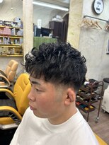 オアゾバーバー(OAZO BARBER) カット×緩めパーマ