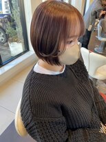 アース 郡山コスモス通り店(HAIR&MAKE EARTH)&nbsp;ナチュラルショコラボブ