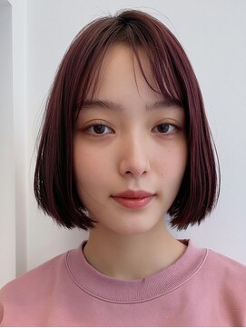 ロディーナコク 大口 新子安(rodina.coc) ダークパープル/ナチュラルショート/ミルクブラウン/夏/大口子安