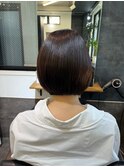 ボブでも丸みが出る縮毛矯正