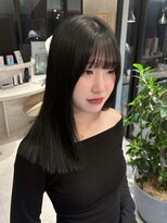 カインド 南青山(hair&make up KIND) ブルーブラック×重めロングスタイル