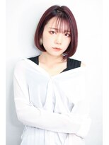 デヴェロペ(Devellope.)&nbsp;【Devellope.】ボブ　シースルーバング　チェリーレッド