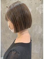 ヨーク(yoke)&nbsp;【yoke】ミニボブ/ぱつっとボブ/くすみベージュ