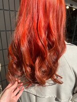 アース 三ツ境店(HAIR&MAKE EARTH) 鮮やかオレンジカラー