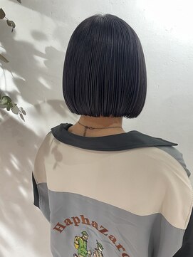 ベルム(Belme) 艶暗髪ダークグレージュミニボブ×髪質改善トリートメント/用賀