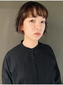 ドライなパーマとショートボブ