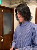 【ささき】常田大希風ミディアムスパイラルパーマ/波巻き