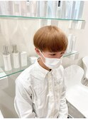 ブリーチカラーハイトーンベージュカラーマッシュ