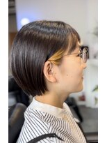 リリウム(LILIUM)&nbsp;大人可愛い耳かけ小顔丸みボブ 　10代20代30代/幸手/久喜