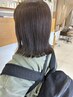 【色持ちUP】カット+髪質改善カラー+頭身浴+ショートスパ　¥20020