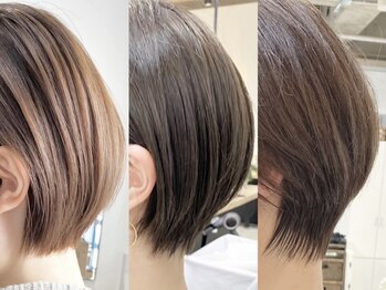 ジーニー 横浜(giinii)の写真/ショート・ボブ・レイヤーカットで旬髪に！髪質や毛流れを計算したカットで綺麗なフォルムが長続き☆