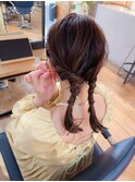 お呼ばれアレンジヘア