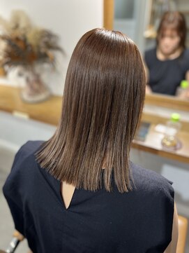 ローレンジウ(LOREN JU) 透明感髪質改善ベージュダブルカラーミルクティーグレージュ