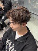 波巻きパーマ パーマ刈り上げツイストスパイラル眉カット