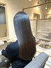 [髪質改善度★★★★★]うる艶ストレート+髪質改善プレミアム+カット￥25000→