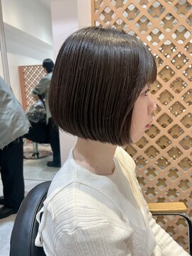 スー(suu) ヘルシーミニボブ地毛風カラー前髪あり20代30代40代刈り上げボブ