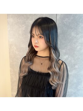 ガルボヘアー 心斎橋店(garbohair) プルエクステ10代20代バレイヤージュデザインカラー大阪美容室