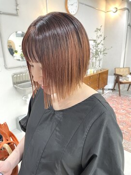 ヘアー アイス カンナ(HAIR ICI Canna) 切りっぱなしボブ/大人女子におすすめ/ミニボブ/束感カット