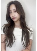 くびれヘア　レイヤーカット　韓国ヘア