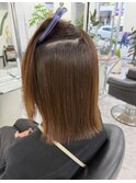 内側のクセの方が強いことが多い！？しっかり真っ直ぐにします