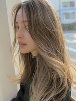 ノアドココ(noix de coco)&nbsp;デザインカラー/ウェットヘア/ミルクティーベージュ